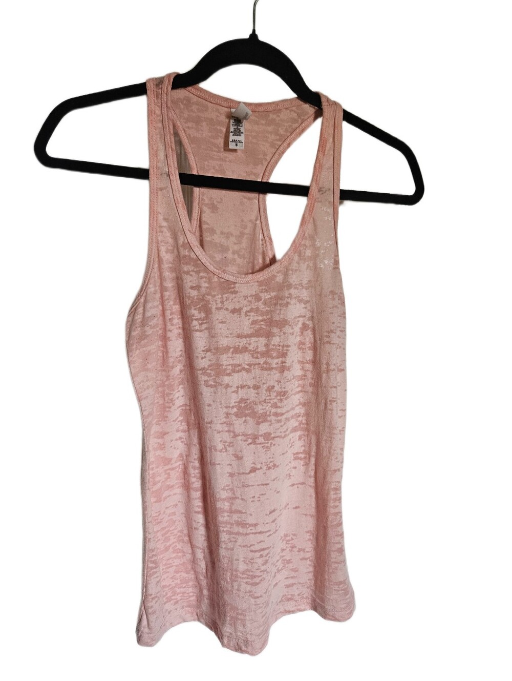 Next Level Apparel Light Pink Burnout Racerback Tank